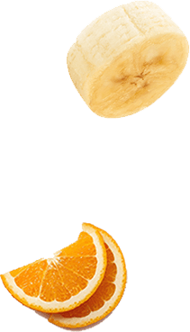 banane et orange