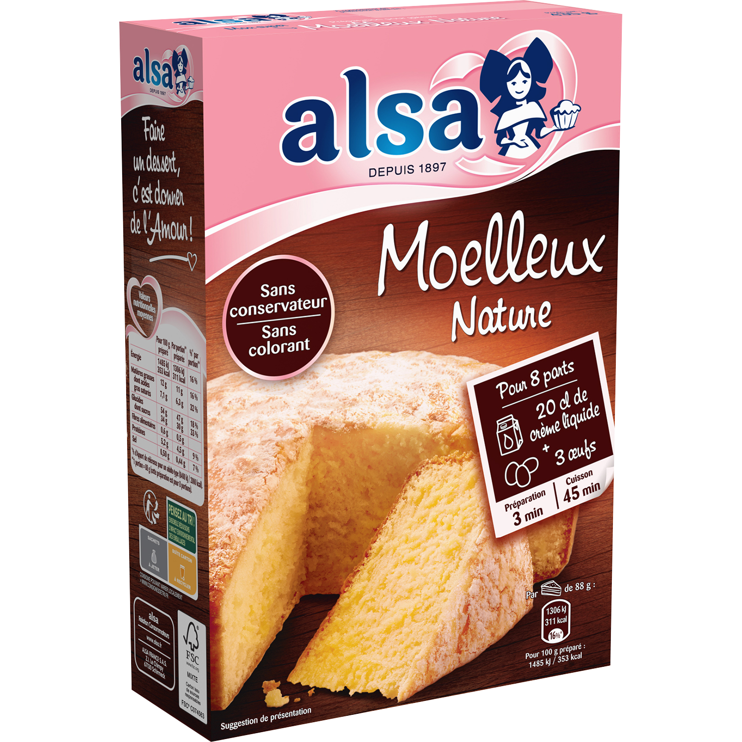 Moelleux Nature Alsa Preparation Pour Des Gateaux Prete A L Emploi Moelleux Nature Alsa Preparation Pour Des Gateaux Prete A L Emploi