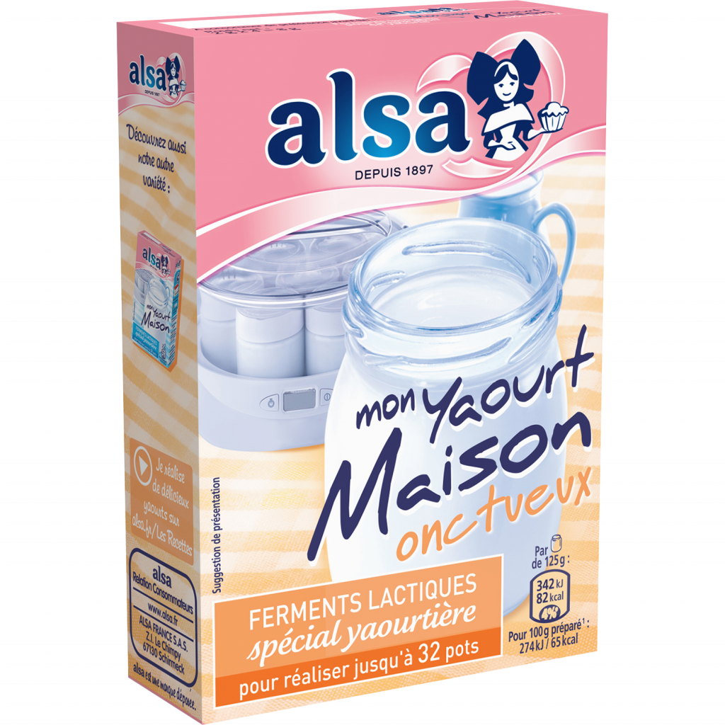 Yaourt maison Alsa : des ferments lactiques pour préparer vos yaourts