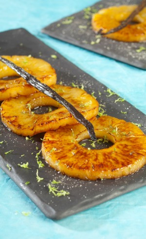 Ananas chaud à la vanille