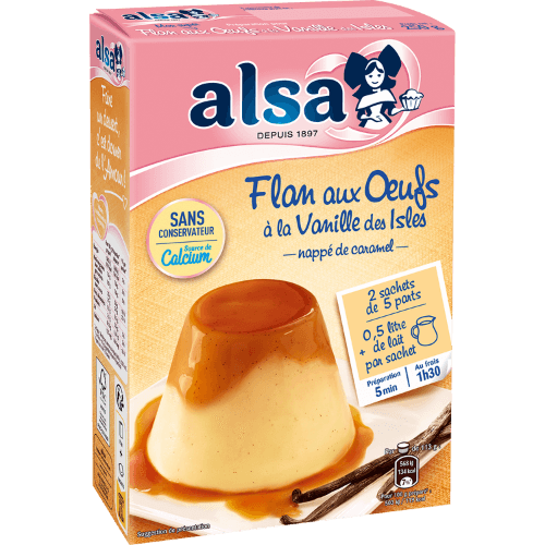 Flan aux œufs à la Vanille des Isles alsa