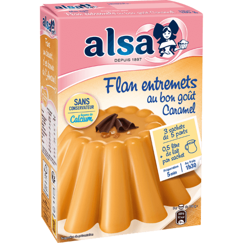 Flan entremets caramel alsa