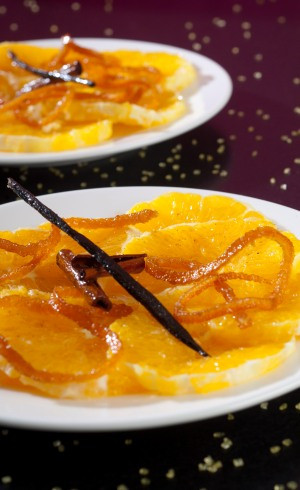 Salade d’oranges vanille