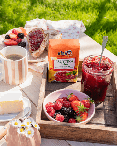 recette Confiture de fraise, framboise ou mûre alsa