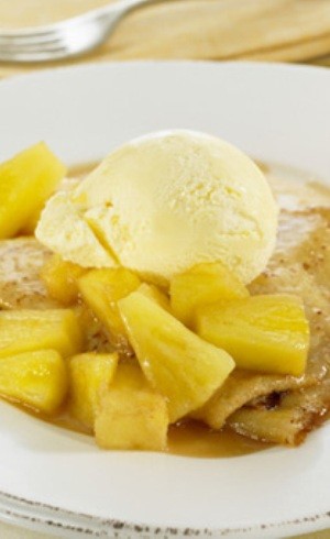 Crêpes coco ananas