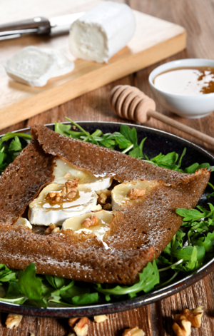 Galette chèvre-miel