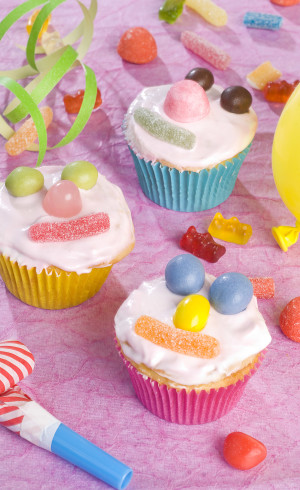 Cupcakes bonhommes