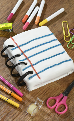 Gâteau Cahier