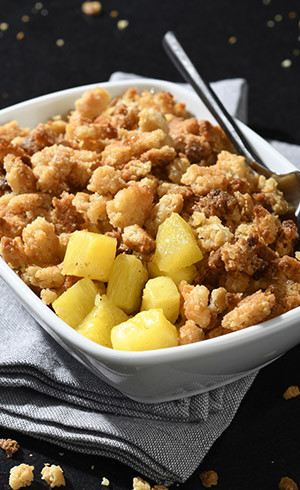 Crumble ananas-coco