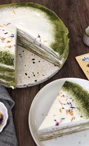 Crêpe au Thé Matcha