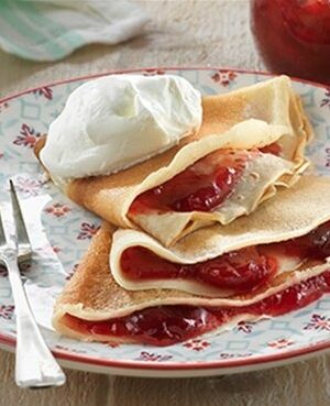 Crêpe confiture de cerise