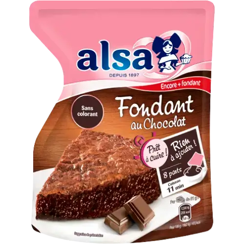 Fondant au chocolat prêt à cuire : Une préparation pour gâteau fondant