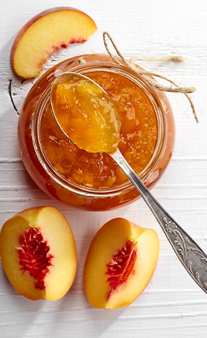 Confiture de pêche et lavande
