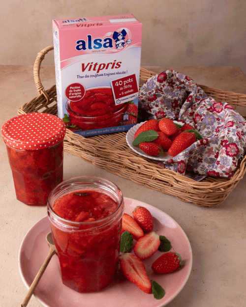 recette confiture de fraise à la menthe alsa
