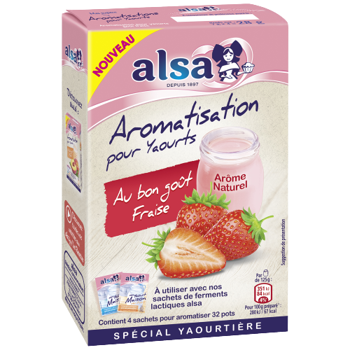 Aromatisation pour yaourt au bon goût fraise