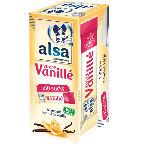 Sticks de sucre vanillé alsa