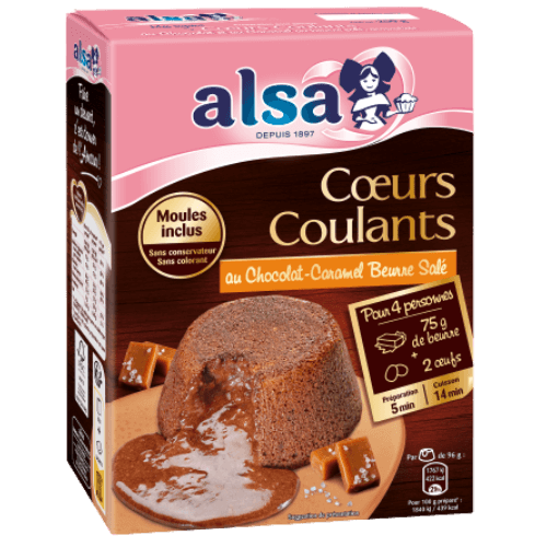 Cœurs Coulants au Chocolat-Caramel Beurre Salé alsa