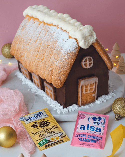 Bûche de Noël chalet façon forêt noire - alsa - depuis 1897