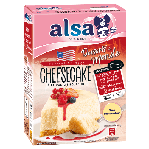 Cheesecake à la vanille bourbon alsa