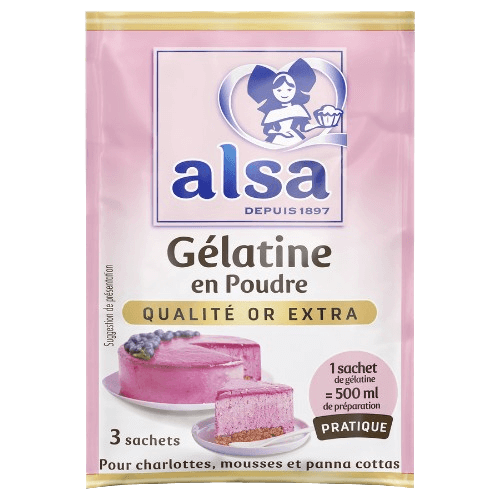 Gélatine en poudre - alsa - depuis 1897