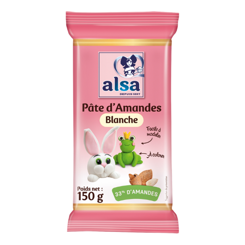 Pâte d'amande blanche 50% d'amande