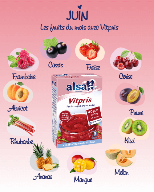 Les fruits du mois - Juin alsa