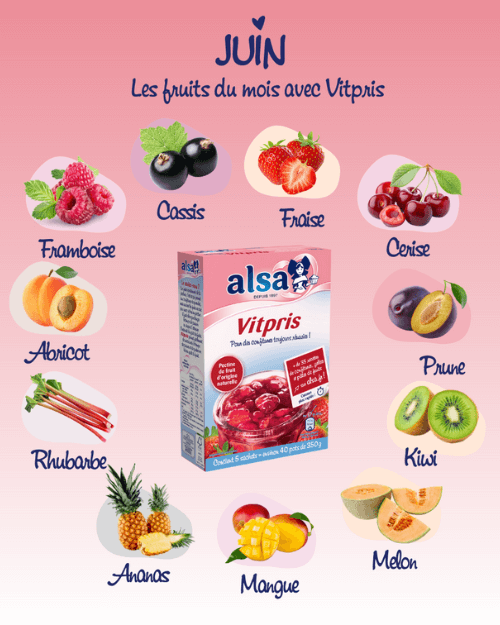 Les fruits du mois - Juin alsa