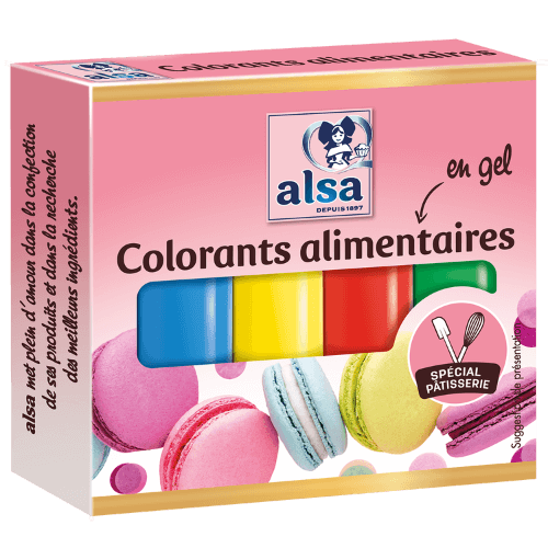 Colorants alimentaires en gel - alsa - depuis 1897