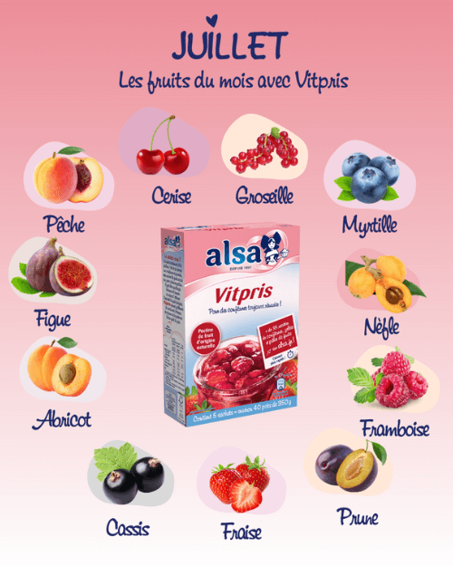 Les Fruits du mois - Juillet alsa