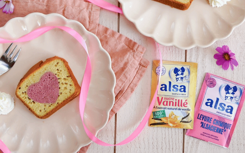 recette de Cake cœur alsa