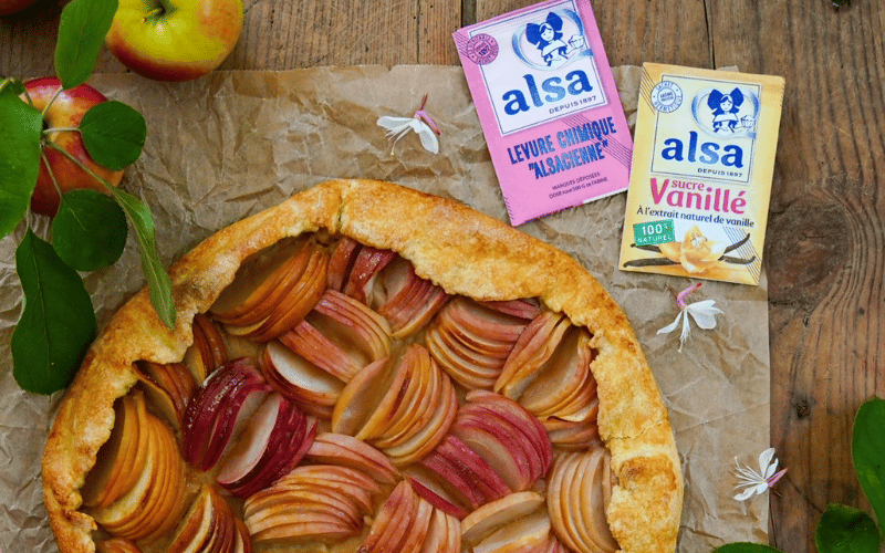 Tarte rustique aux pommes - alsa