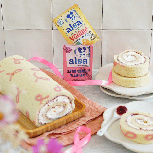 recette Roulé à la confiture – Ruban rose alsa