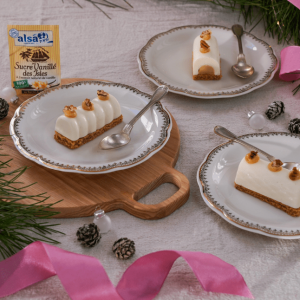 Mini Bûches vanille / noix de pécan alsa