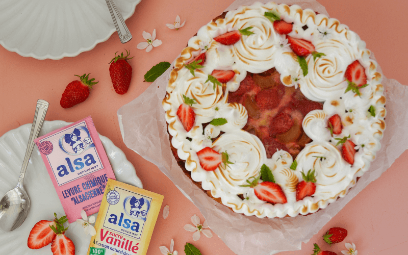Recette Gâteau façon Tatin meringué alsa