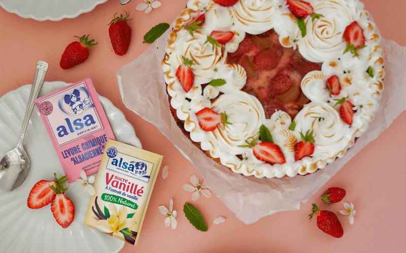 recette Gâteau façon Tatin meringué alsa