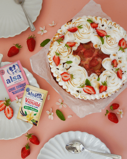 recette Gâteau façon Tatin meringué alsa