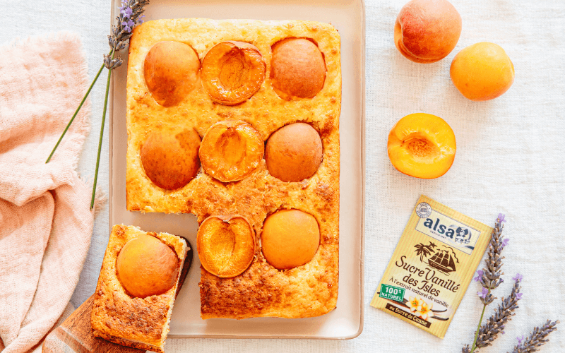 recette Gâteau renversé aux abricots alsa