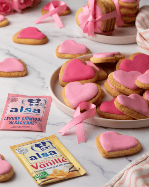 recette Sablés glaçage royale - Octobre Rose alsa