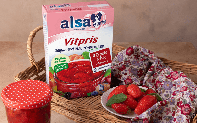 recette Confiture de fraise à la menthe alsa
