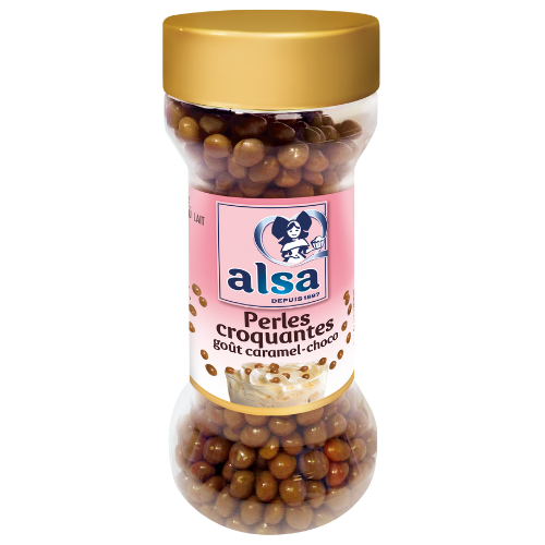 Perles de caramel enrobées de chocolat alsa