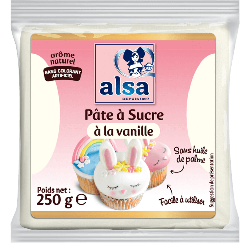 Pâte à sucre vanille alsa