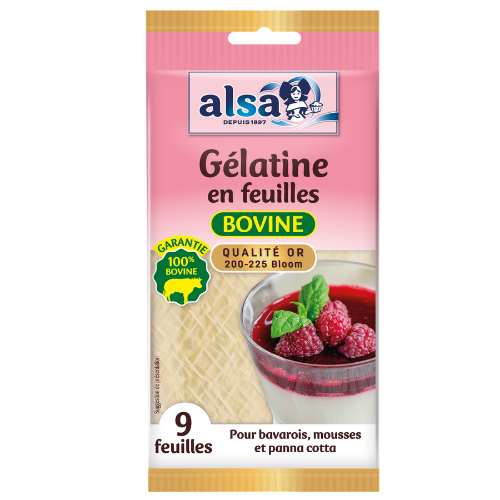 Gélatine en feuilles bovine alsa
