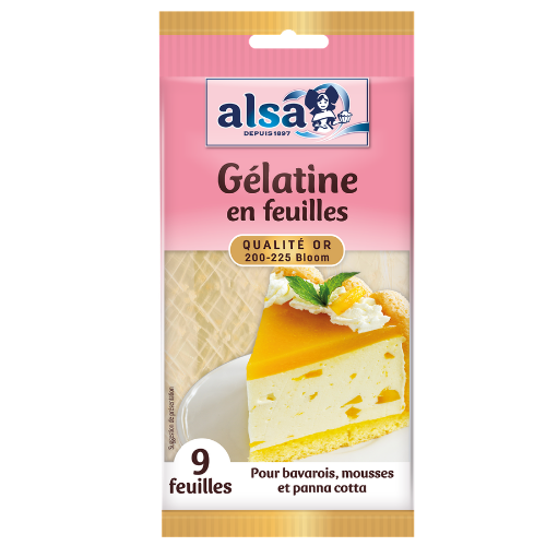 Gélatine en feuilles porcine alsa
