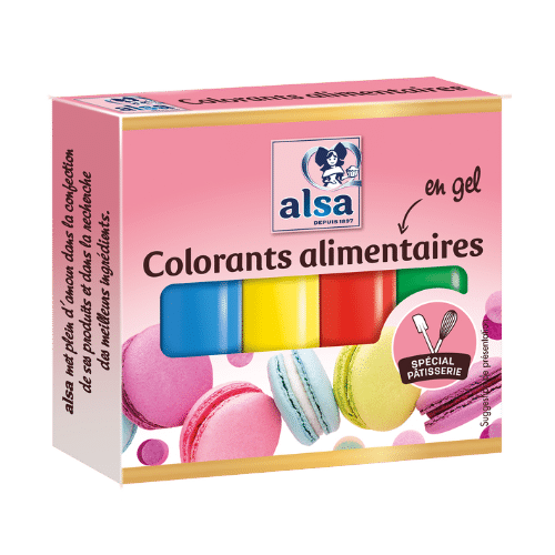 Colorants gels 4 couleurs alsa