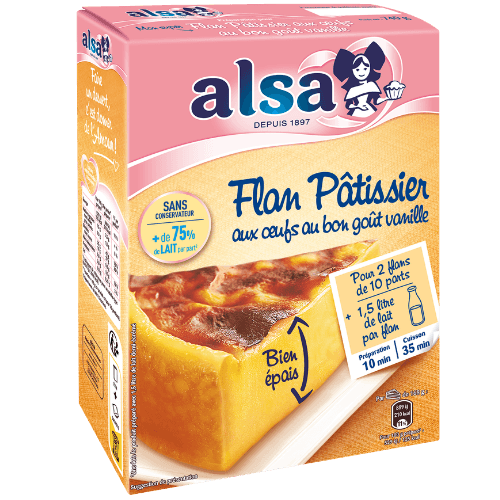 Flan Pâtissier aux œufs au bon goût vanille​ alsa
