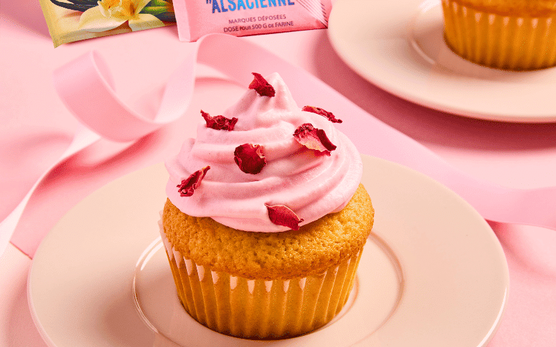 recette Cupcakes à la rose alsa