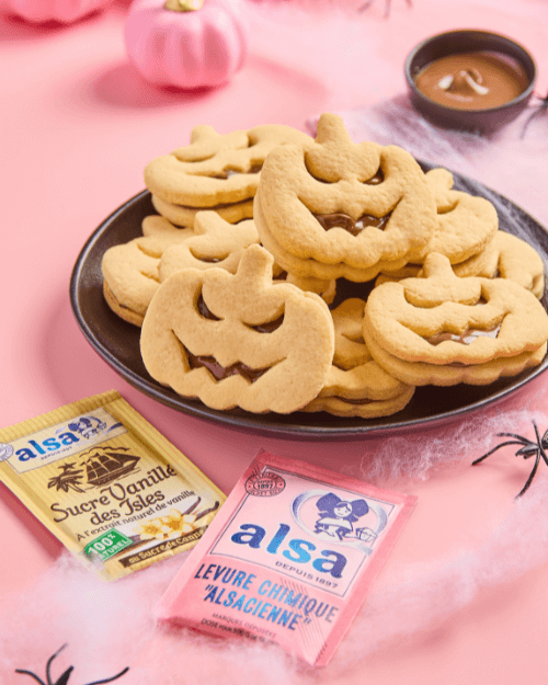 recette Biscuits citrouilles d'Halloween alsa