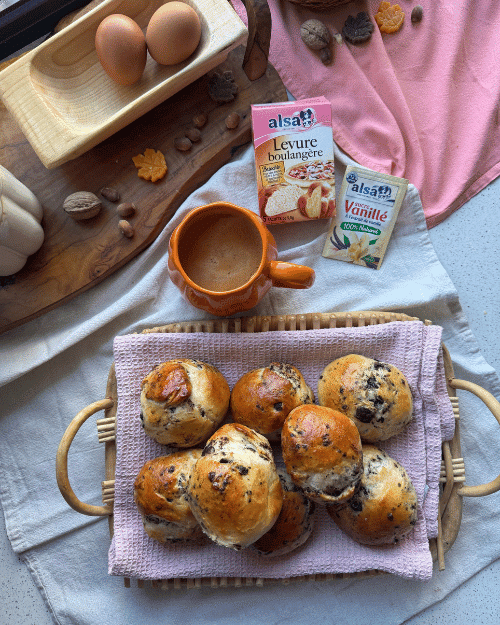 recette Petites brioches au chocolat alsa