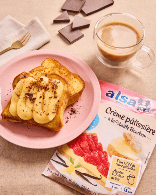recette Brioche perdue à la crème pâtissière alsa
