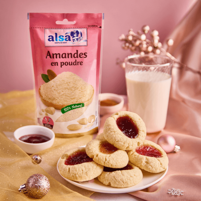 recette Petits biscuits à la confiture alsa